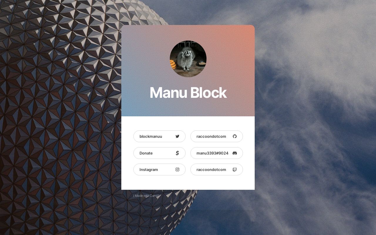 Carrd profile picture for @block